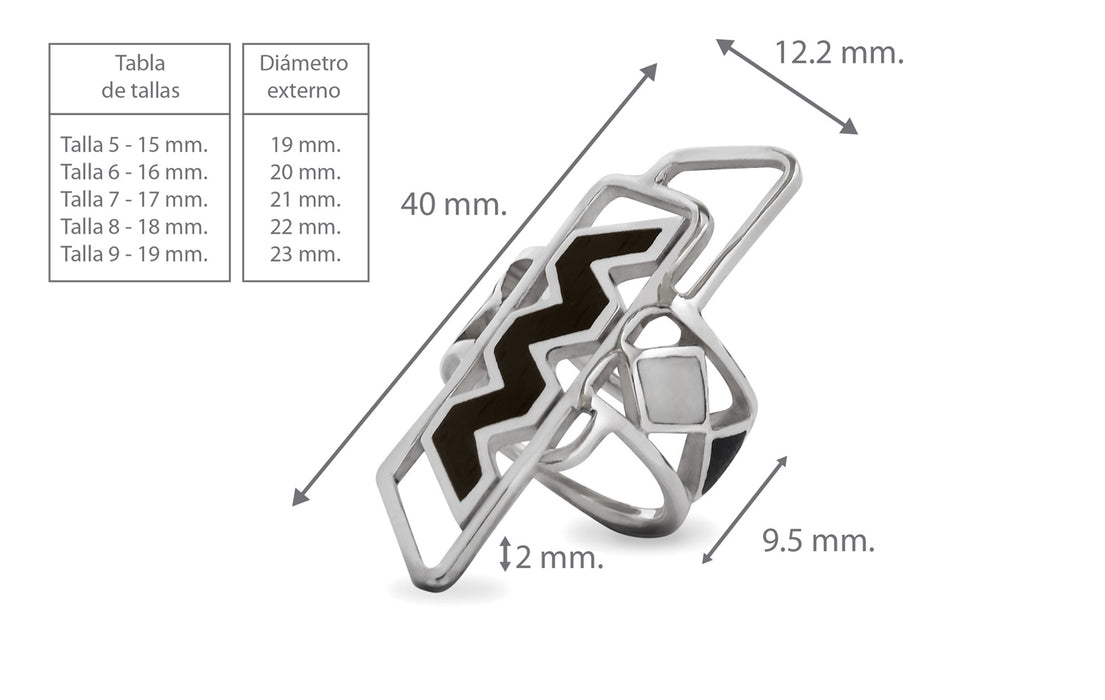 ANILLO ZIG-ZAG