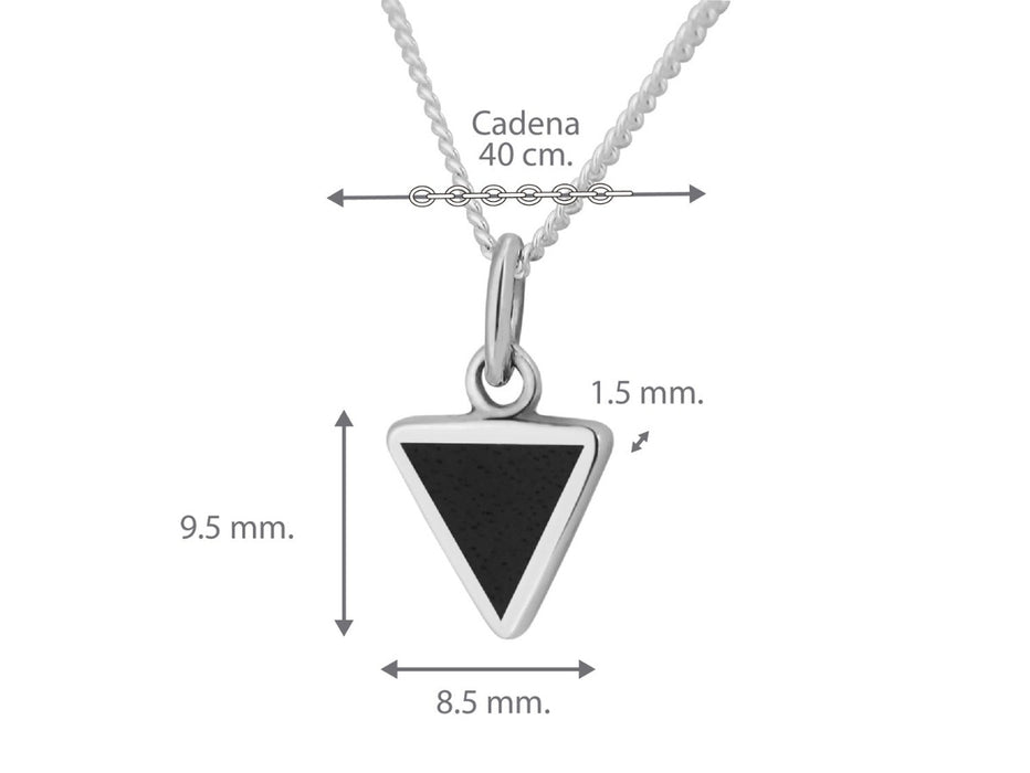 MINI-WOOD TRIANGLE CHARM