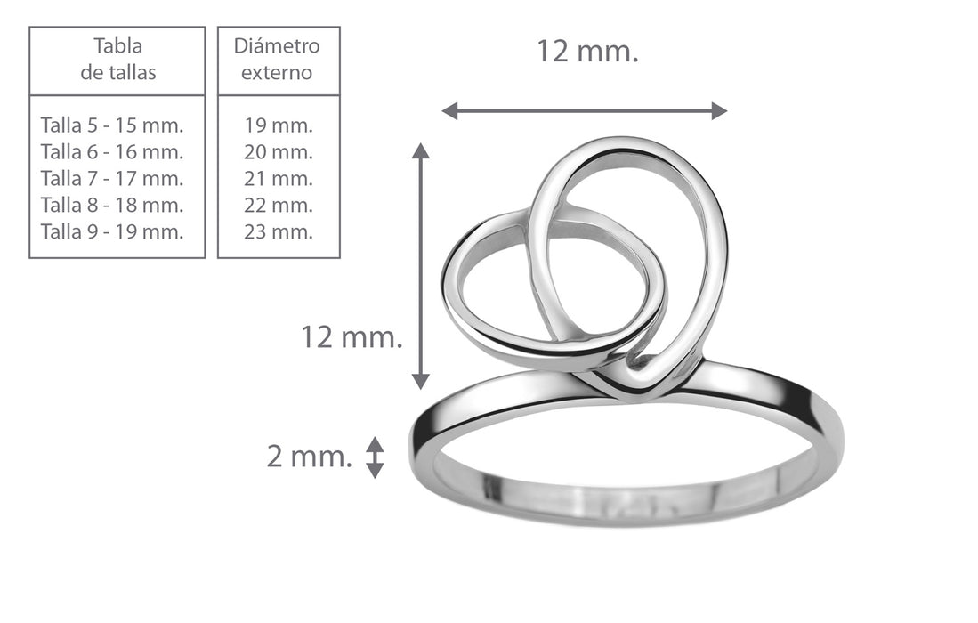 INTERWOVEN HEART RING