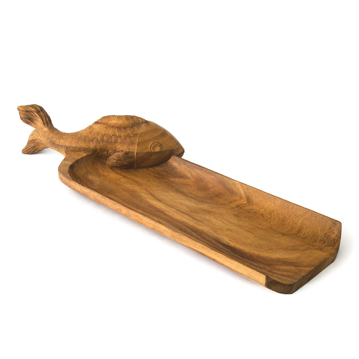 Bread board. The fish. parota wood